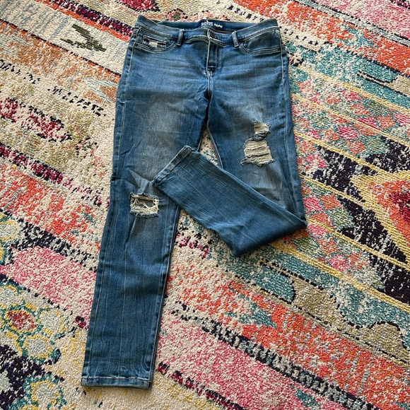 “SoHo New York & Company” legging distressed jeans P2 - Picture 1 of 3